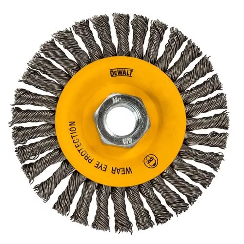 DeWalt HP 4" x 5/8"-11 .020 Stainless Wire Wheel