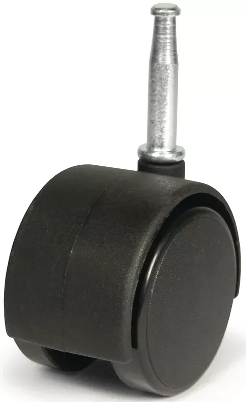 Dh Casters C-T20S1BK Swivel Caster, Stem and Socket Mounting, 2-3/8 in H Dimensions, 2 in Dia Wheel, Plastic Wheel, Pack of 4
