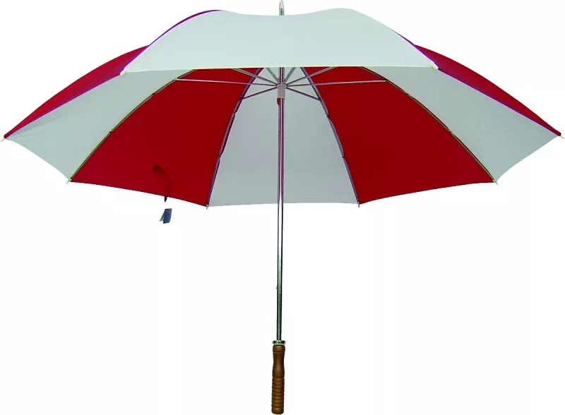 Diamondback TF-06-RD/WHT Golf Umbrella, Round Canopy, Nylon Fabric, Red/White Fabric, 29 in OAH