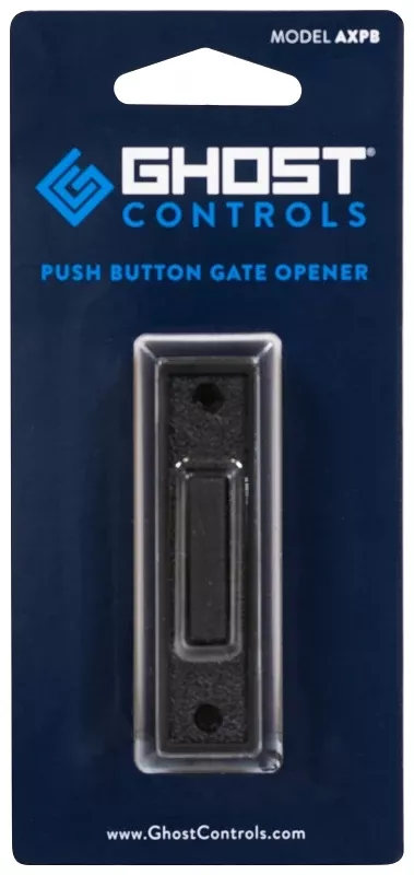Ghost Controls AXPB Push Button, Non-Illuminated, Wired, Plastic, Black