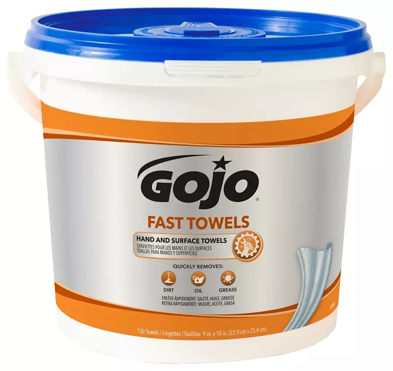 Gojo 6298-04 Fast Towel, 10 in L, 9 in W, Pack of 4