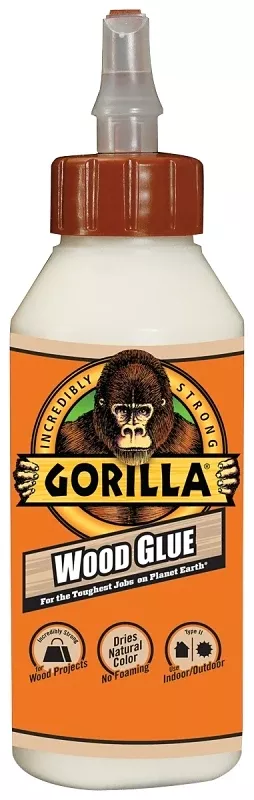 Gorilla 6200002 Glue, Light Tan, 8 oz Bottle