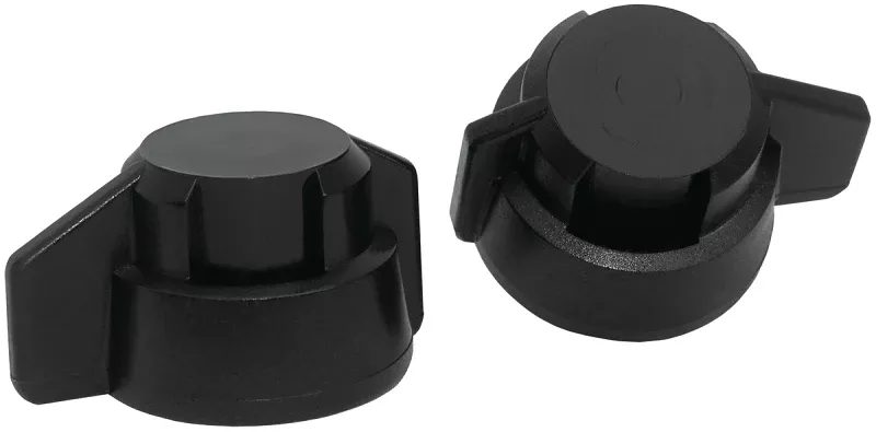 Green Leaf Y8253040 6PK Winged Bayonet Cap, Closed, Polypropylene, Black, For: 8 mm, 10 mm Spray Nozzles