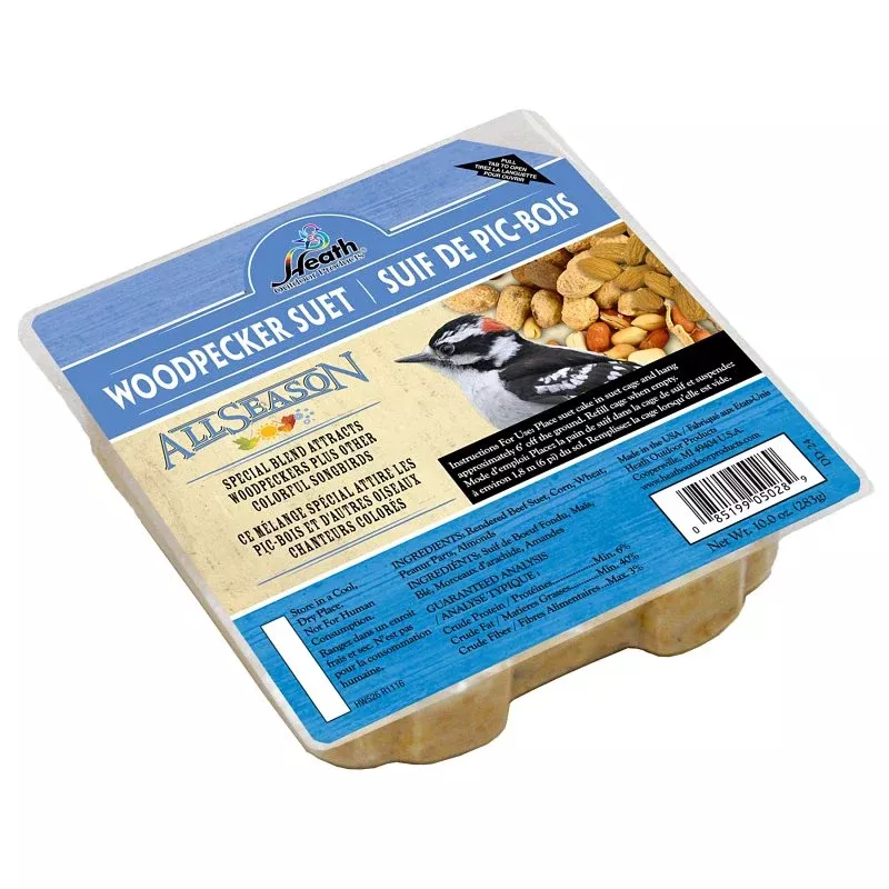 Heath DD-24 Almond Wild Bird Food, 10 oz, All-Season, Suet, Cake, Pack of 12