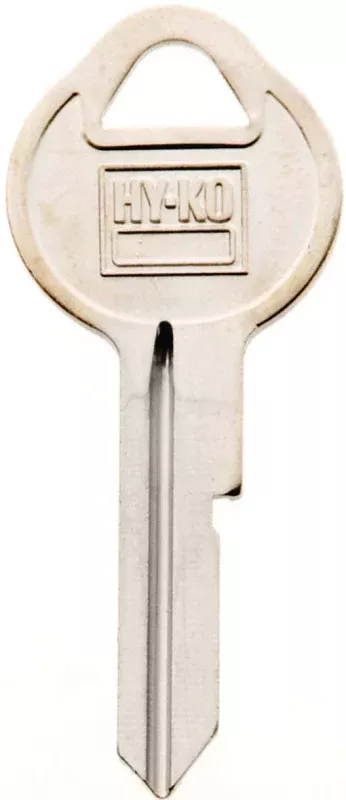 Hy-Ko 11010B11 Key Blank, Brass, Nickel, B11 Key Number, Pack of 10