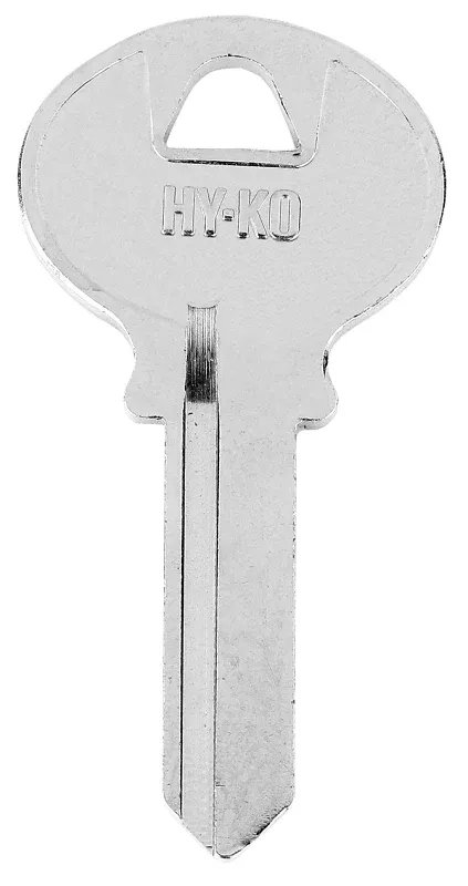 Hy-Ko 11010CO17 Key Blank, Brass, Nickel-Plated, For: Corbin/Russwin CO17 Locks, Pack of 10