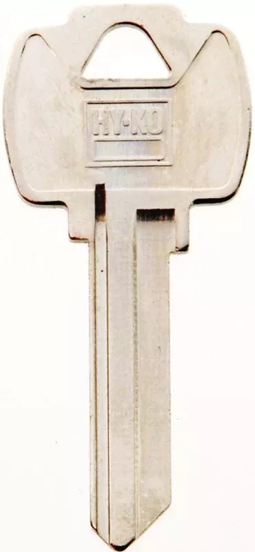 Hy-Ko 11010FA2 Key Blank, Brass, Nickel, For: Falcon Cabinet, House Locks and Padlocks, FA2 Key Number, Pack of 10