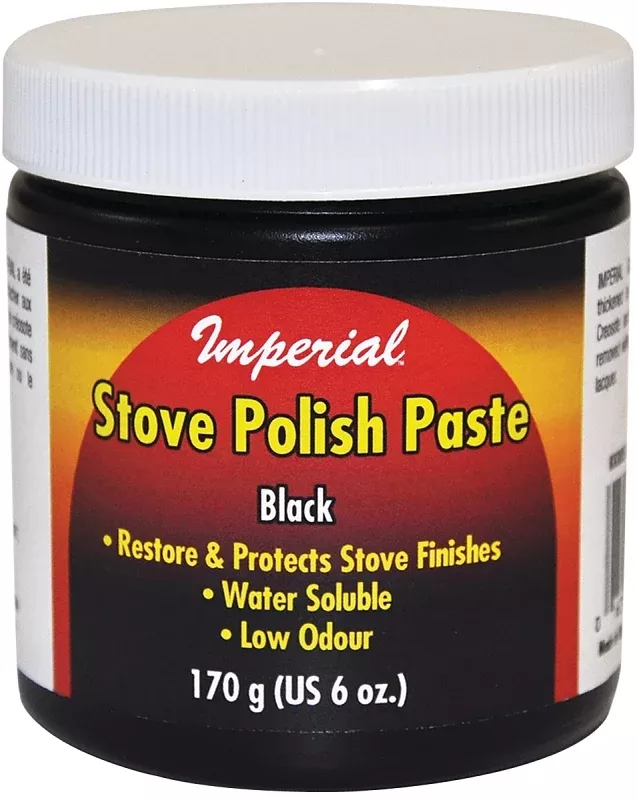 Imperial KK0059 Stove Polish, Paste, Opaque Black, Neutral Oil, 6 fl-oz Jar