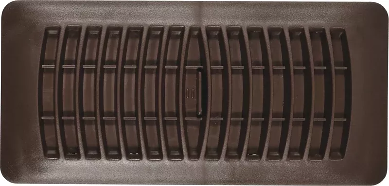 Imperial RG1451 Floor Register, 2-1/4 in L, 12 in W, Polystyrene, Brown