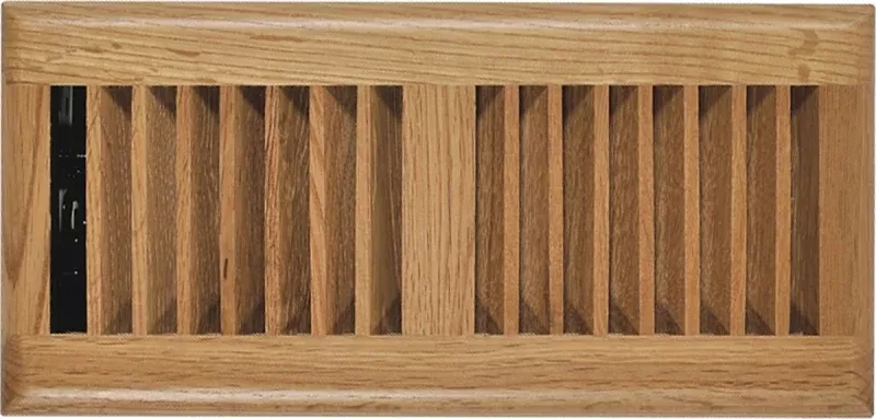 Imperial RG2195 Floor Register, 4 in L, 12 in W, Polystyrene, Light Oak
