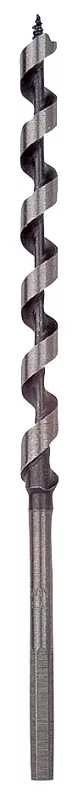 Irwin I-100 Series 49906 Power Drill Auger Bit, 3/8 in Dia, 7-1/2 in OAL, Solid Center Flute, 1-Flute, Hex Shank