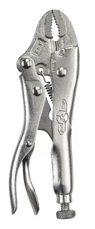 Irwin Original 1002L3 Locking Pliers, 4 in OAL, 15/16 in Jaw Opening, Plain Grip Handle, 1/4 in W Jaw, 1-7/16 in L Jaw