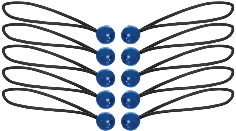 Keeper 06344 Bungee Cord, 5/32 in Dia, 12 in L, Rubber, Toggle Ball End