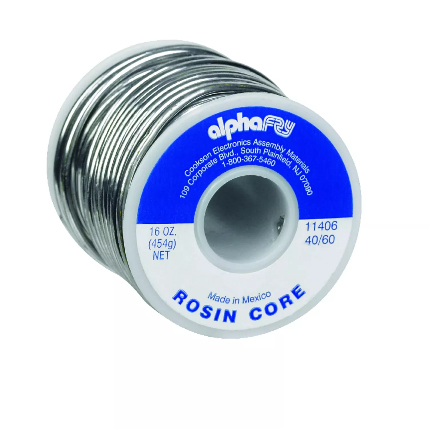 Leaded Electrical Solder, 16-oz., .093-diameter