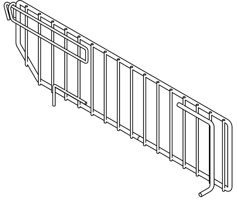 madix MD-319-1 Divider Wire, Single, Chrome, Pack of 50