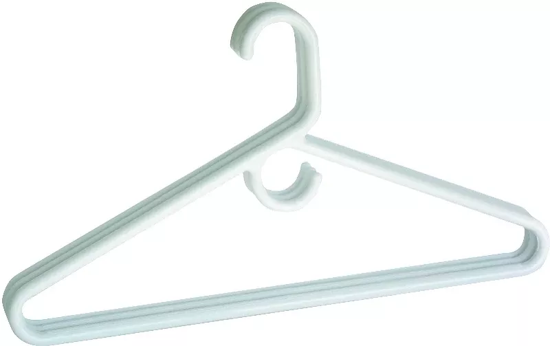 Merrick C8631A-SHW12 Series Tubular Hanger, Hunter/Navy Blue/White, Plastic, Pack of 12