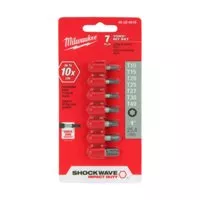Milwaukee SHOCKWAVE Impact Duty 48-32-4615 Insert Bit Set, 7-Piece, All-Purpose, Steel