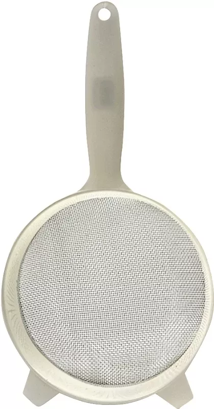 Norpro 2136 Strainer, Stainless Steel, 6 in Dia, Plastic Handle