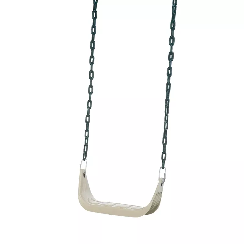 Playstar PS 7946 Rigid Swing Seat, Metal/Plastic, Beige/Cream, Rubber-Coated