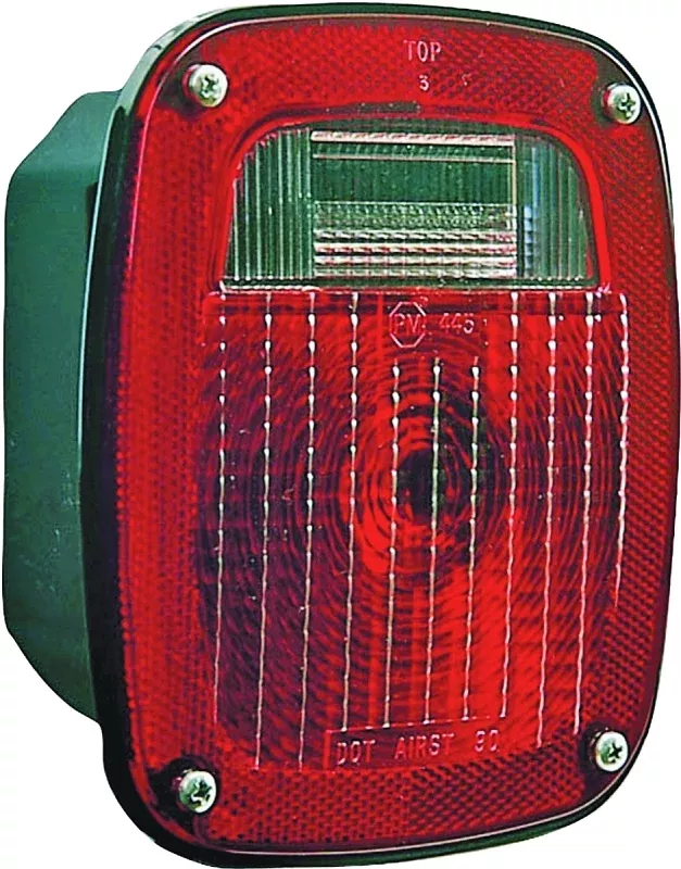 PM V445 Tail Light, Incandescent Lamp, Red/White Lamp