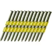 ProFIT 0808181 Series Framing Nail, Plastic Strip Collation, 3 in L, 11 Gauge, Steel, Galvanized, Round Head, Ring Shank