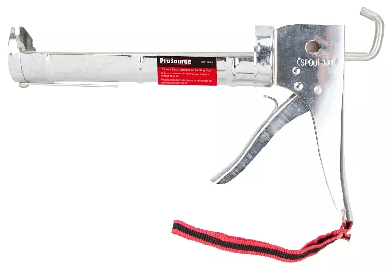 ProSource CT-905C Heavy-Duty Caulk Gun, 300 mL, 9 oz, 10 oz Cartridge, Trigger Handle