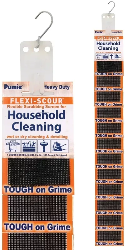 Pumie FLEXI-SCOUR FLEX-24C Scouring Screen, 3-1/2 in L, 0.13 in W, Pack of 24