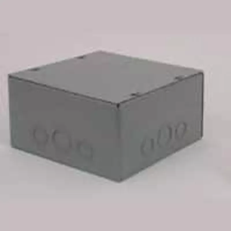 Raco SC080804RC Pull Box Enclosure, 1-Gang, Steel, Enamel-Coated, Surface Mounting