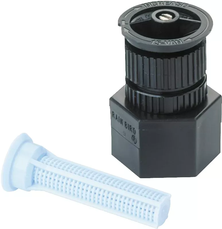 Rain Bird A17AP Shrubbery Spray Nozzle, 0.65 to 0.92 gpm, 1/2 in Connection, FNPT, Plastic, 15 ft, Black