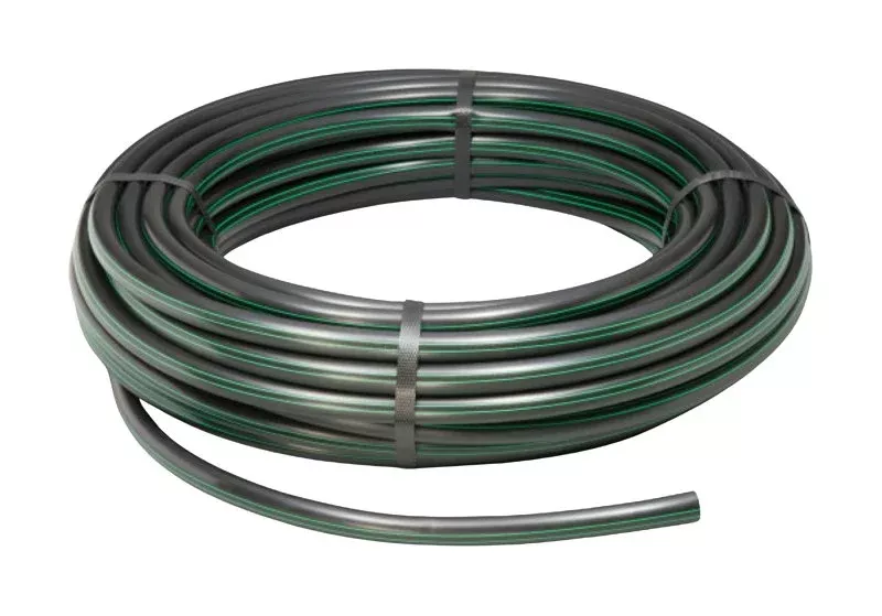 Rain Bird T63-100S Blank Distribution Tubing, 0.54 in ID, 100 ft L, Plastic, Black