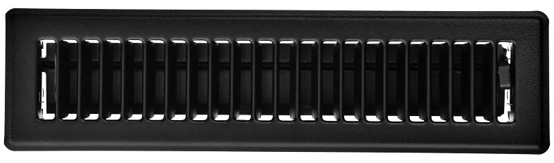 Register Floor, Black, 2.25X12IN