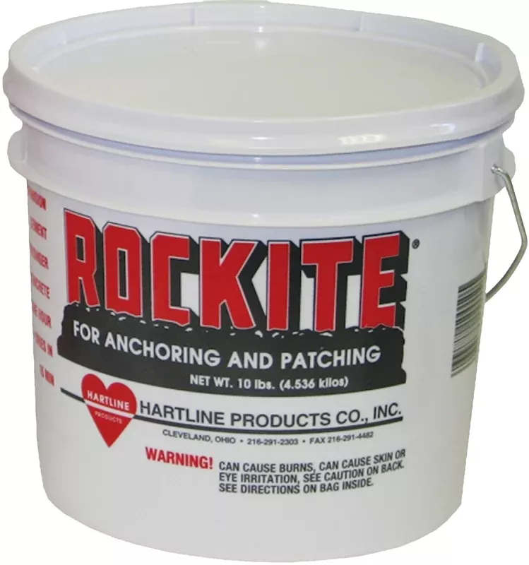 Rockite 10010 Expansion Cement, Powder, White, 1 hr Curing, 10 lb Pail