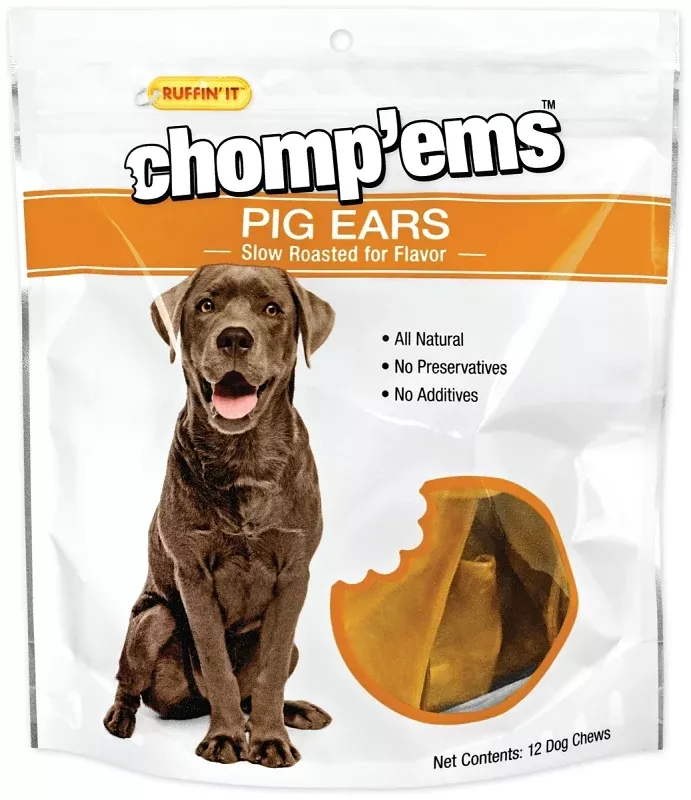 Ruffin'It 05193 Dog Chew, Ingredients: Pig Ears