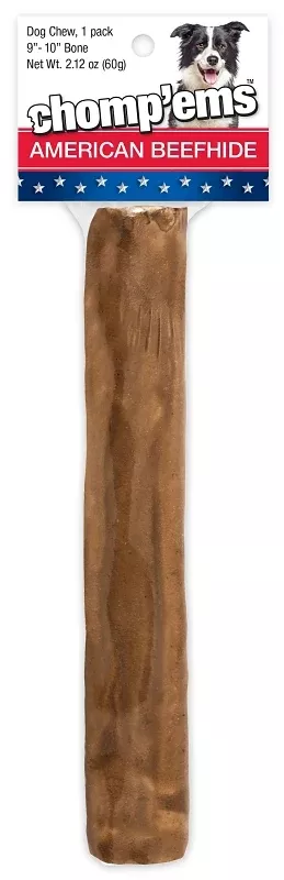 Ruffin'It Chomp'ems 21929 Beef Basted Stick, 9 to 10 in Shrink Wrap