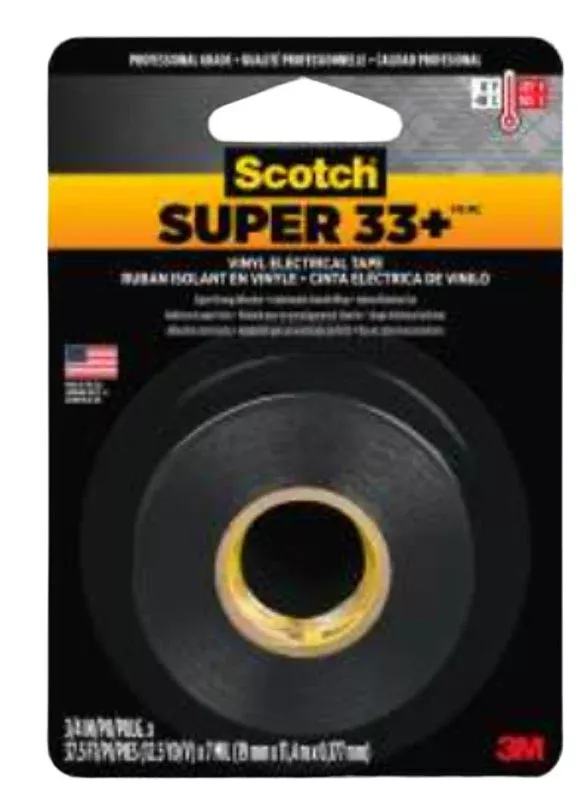 Scotch 200 Electrical Tape, 450 in L, 3/4 in W, PVC Backing