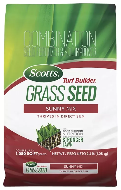 Scotts Turf Builder 18035 Grass Seed Mix, 2.4 lb Bag