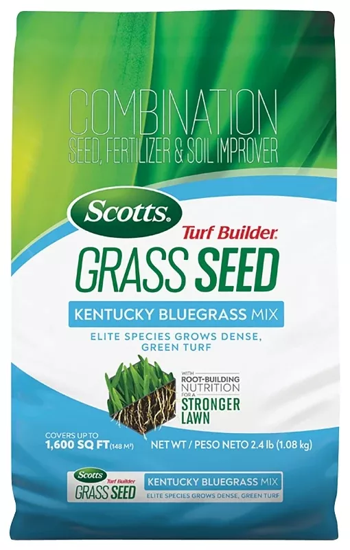 Scotts Turf Builder 18036 Kentucky Bluegrass Mix Seed, 2.4 lb Bag