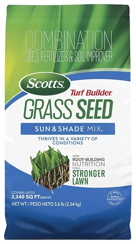 Scotts Turf Builder 18055 Grass Seed Mix, 5.6 lb Bag