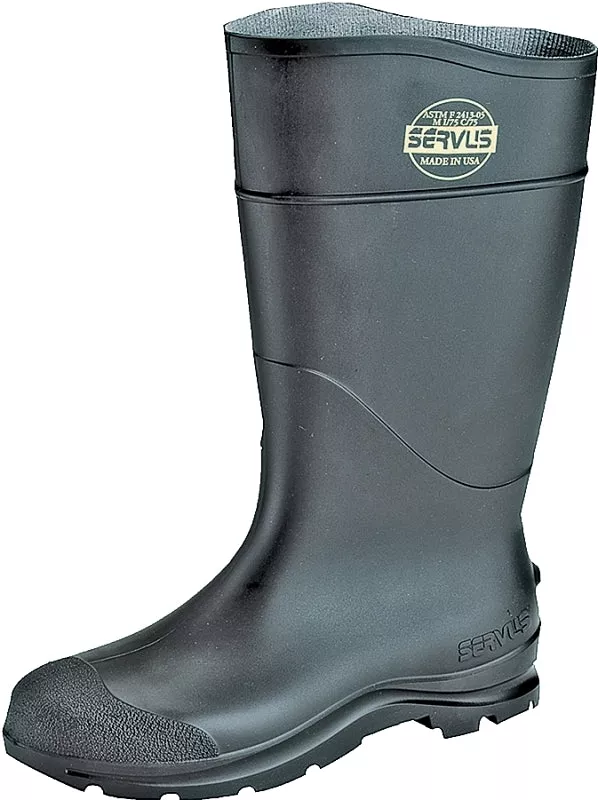 Servus CORE PVC Series 18822-7 Knee Boots, 7, Black, PVC Upper, Insulated: No