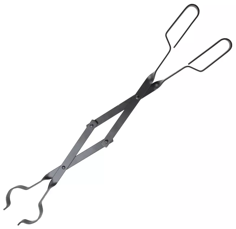 Simple Spaces A701BK-C Fireplace Tong, Clamp Tip, Loop Handle
