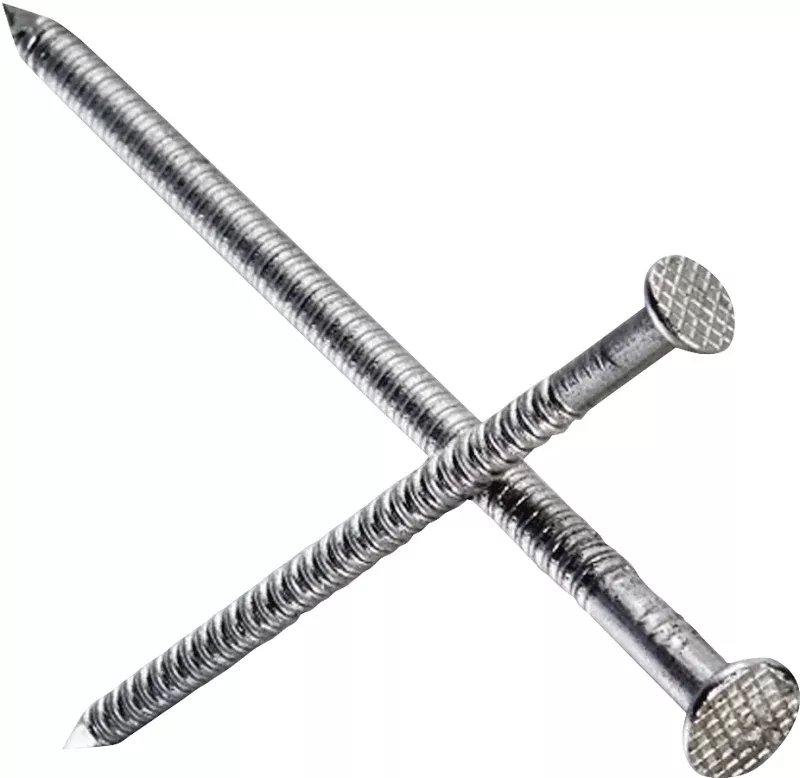 Simpson Strong-Tie S8PTD1 Deck Nail, 8D, 2-1/2 in L, 304 Stainless Steel, Bright, Annular Ring Shank, Full Round Head
