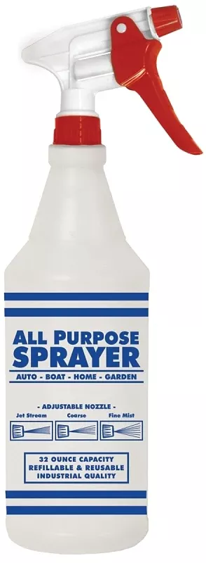 SM Arnold 92-763 Spray Bottle, 32 oz Capacity, Trigger Nozzle, Red/White