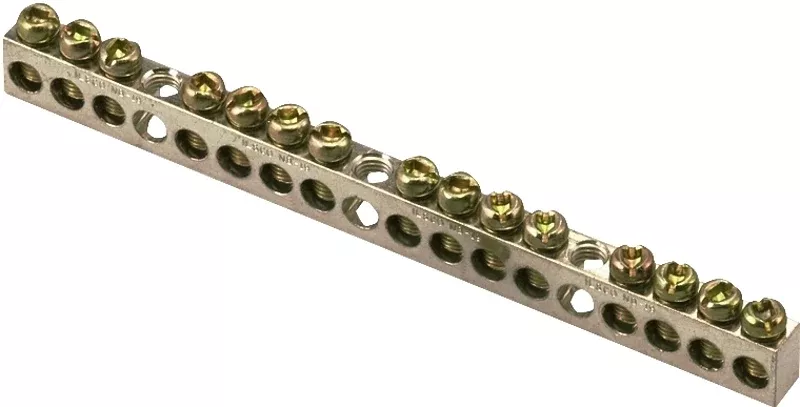 Square D PK15GTACP Ground Bar Kit, 0.32 in L, 15-Terminal, Aluminum