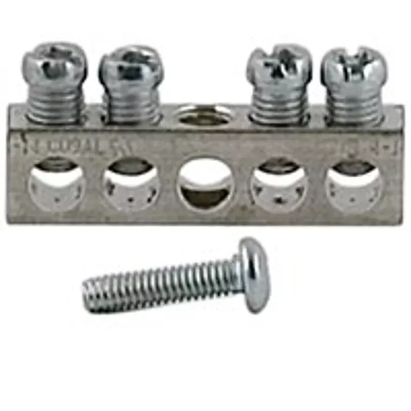 Square D PK4GTACP Ground Bar Kit, 0.31 in L, 4-Terminal, Aluminum