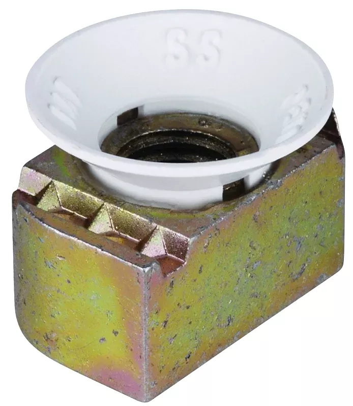 SuperStrut ZCM1001/2-10 Cone Nut, 1/2 in, Nylon/Steel, Gold, Galvanized