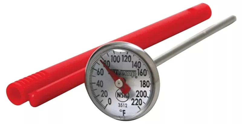 Taylor 3512 Multi-Use Instant-Read Thermometer, 0 to 220 deg F, Analog Display, Gray