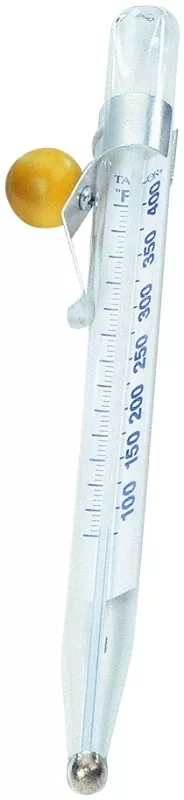 Taylor 5978 Multi-Use Candy/Deep Fry Thermometer, 100 to 400 deg F, Analog Display, White