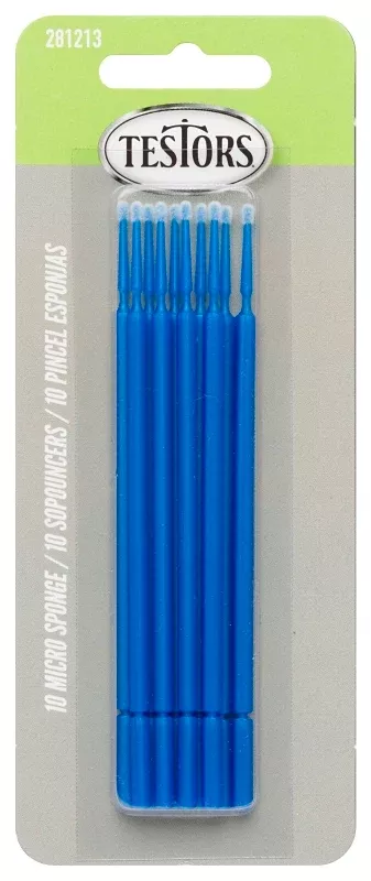 Testors 281213 Economy Brush Assortment, Plastic Handle, 2-1/4 in OAL