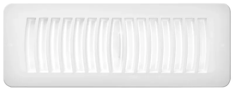 TOP FLAT REGISTER WHITE 4X10IN, Pack of 24