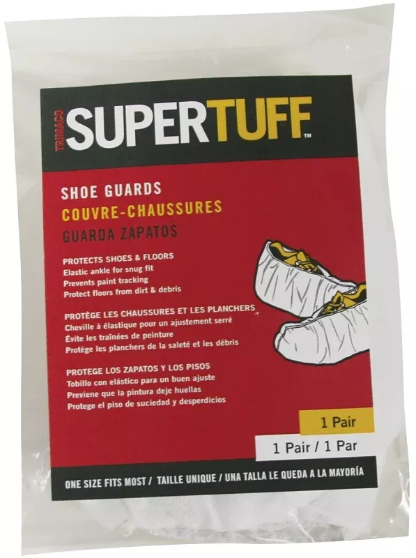 Trimaco 04501/12 Shoe Guard, Universal, White, Polypropylene, Pack of 12